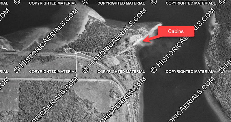 Recreation Point Resort - 1954 Aerial (newer photo)